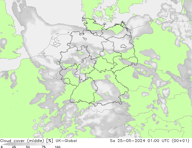 Wolken (mittel) UK-Global Sa 25.05.2024 01 UTC