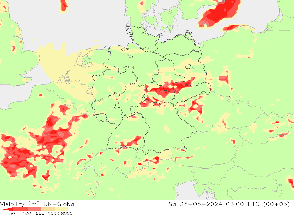 能见度 UK-Global 星期六 25.05.2024 03 UTC