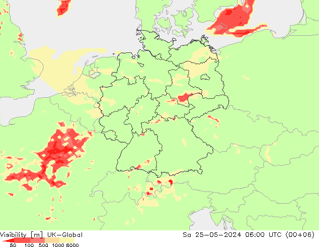能见度 UK-Global 星期六 25.05.2024 06 UTC