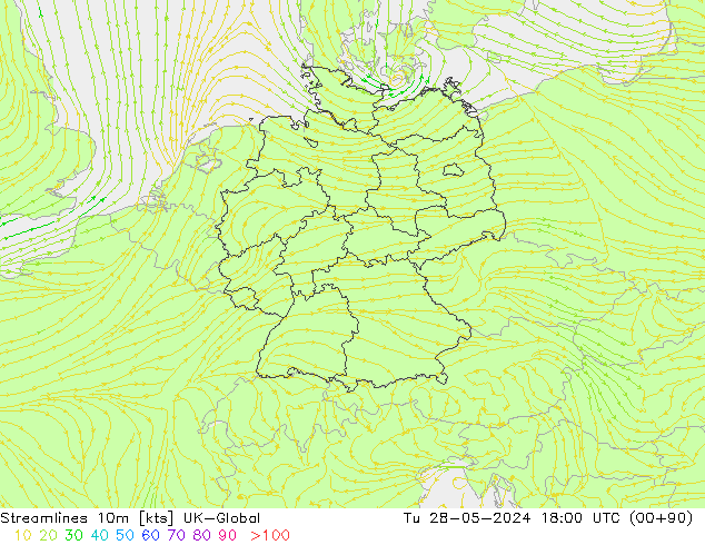 Linea di flusso 10m UK-Global mar 28.05.2024 18 UTC