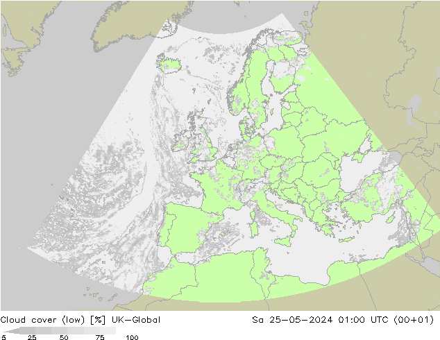 Nubes bajas UK-Global sáb 25.05.2024 01 UTC