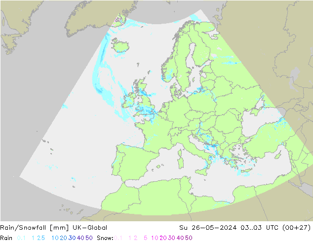 Rain/Snowfall UK-Global dim 26.05.2024 03 UTC