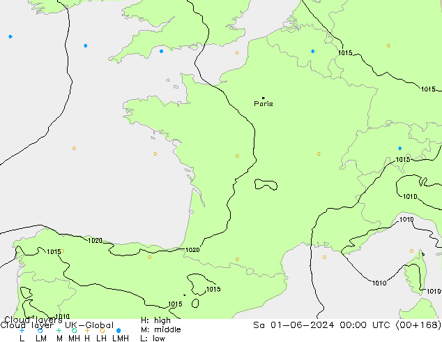 Wolkenlagen UK-Global za 01.06.2024 00 UTC