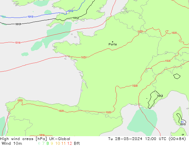 High wind areas UK-Global Ter 28.05.2024 12 UTC