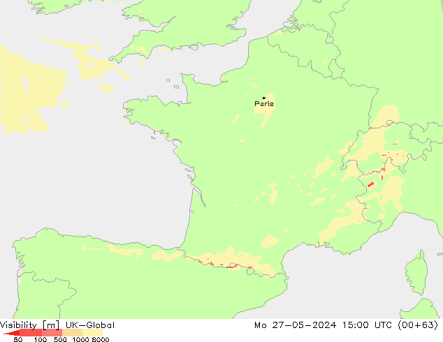 Dohlednost UK-Global Po 27.05.2024 15 UTC