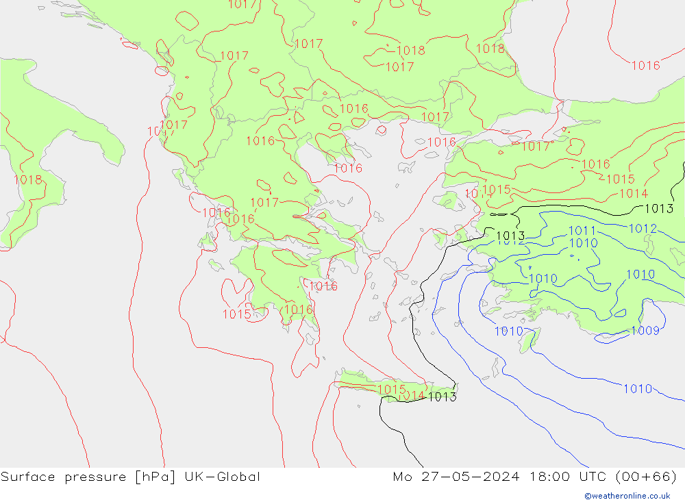 Yer basıncı UK-Global Pzt 27.05.2024 18 UTC