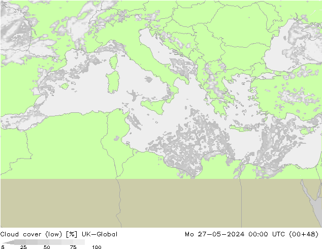 Nubi basse UK-Global lun 27.05.2024 00 UTC