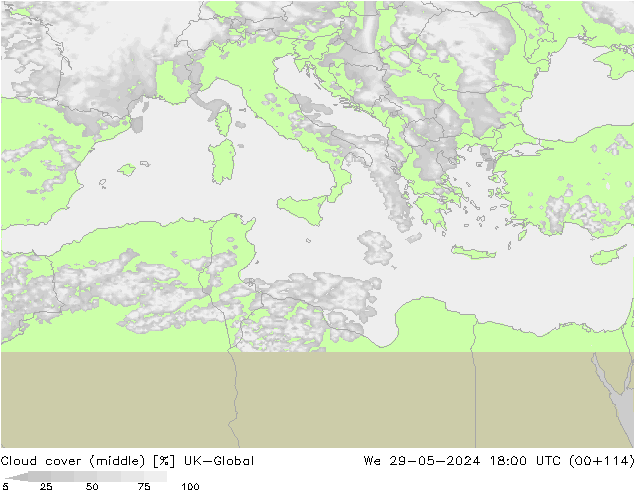 Nubes medias UK-Global mié 29.05.2024 18 UTC