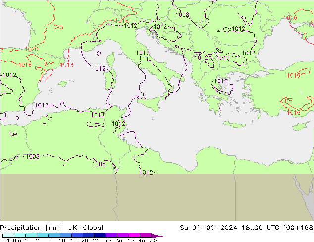 Neerslag UK-Global za 01.06.2024 00 UTC