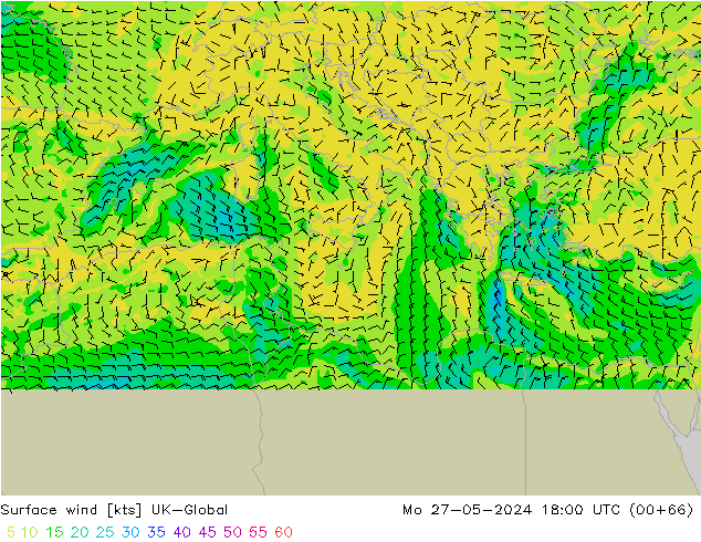 wiatr 10 m UK-Global pon. 27.05.2024 18 UTC