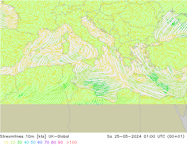 Stromlinien 10m UK-Global Sa 25.05.2024 01 UTC