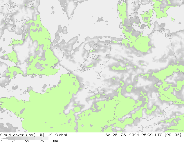 Nubes bajas UK-Global sáb 25.05.2024 06 UTC