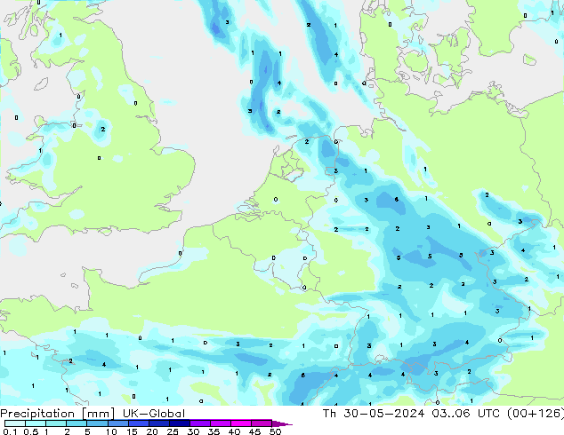 Yağış UK-Global Per 30.05.2024 06 UTC