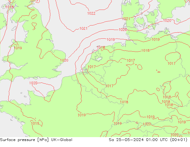 Yer basıncı UK-Global Cts 25.05.2024 01 UTC