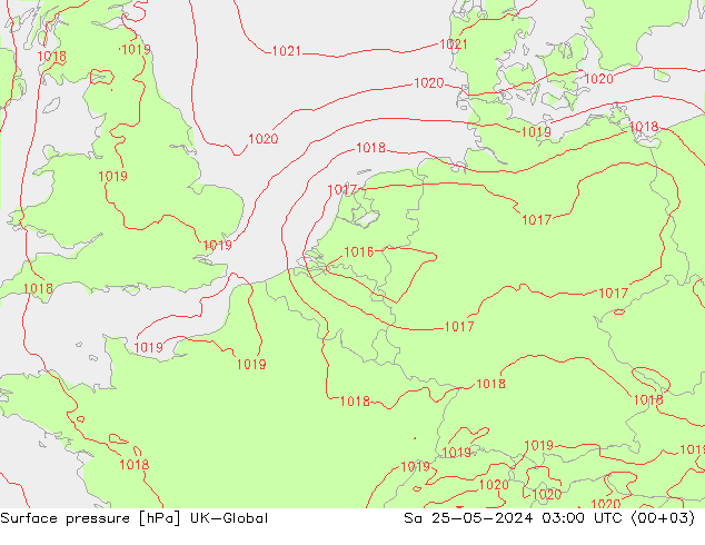 pressão do solo UK-Global Sáb 25.05.2024 03 UTC