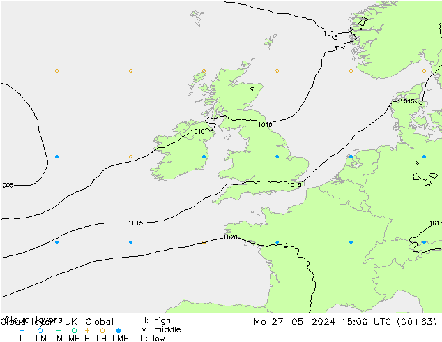 Cloud layer UK-Global Po 27.05.2024 15 UTC