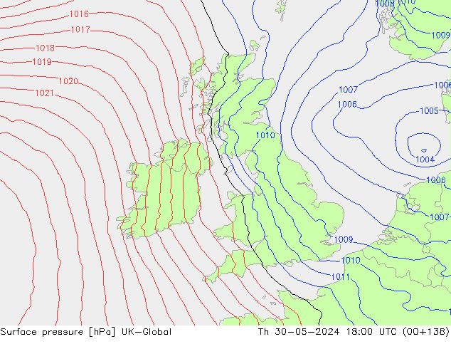 Luchtdruk (Grond) UK-Global do 30.05.2024 18 UTC