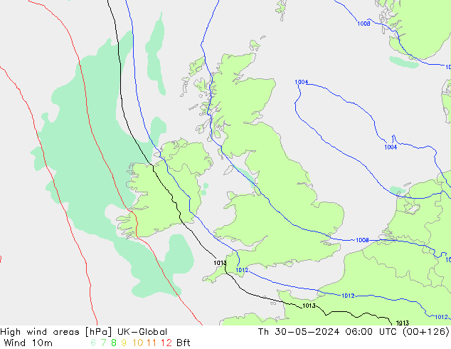 High wind areas UK-Global Qui 30.05.2024 06 UTC