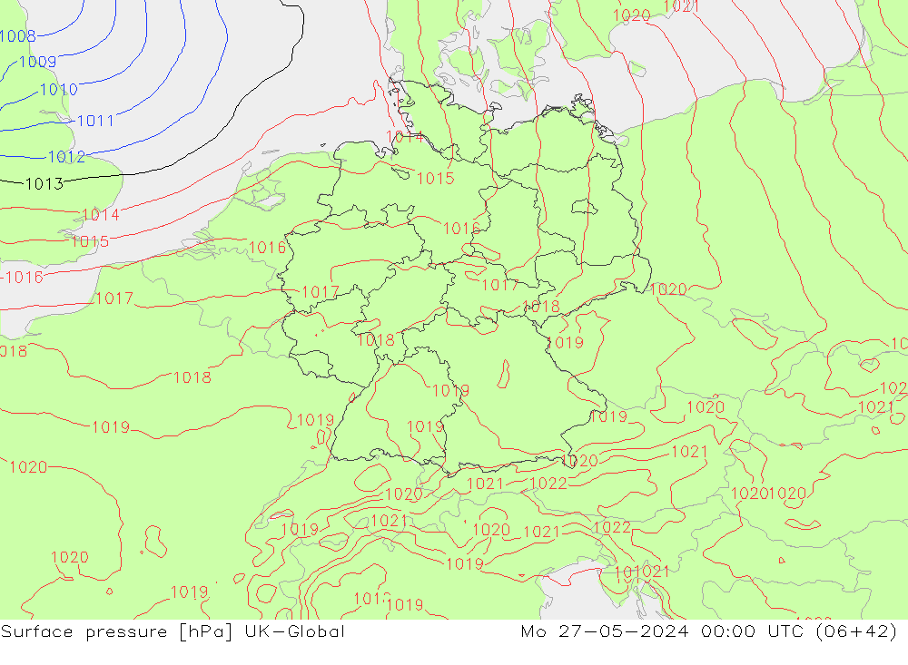 ciśnienie UK-Global pon. 27.05.2024 00 UTC