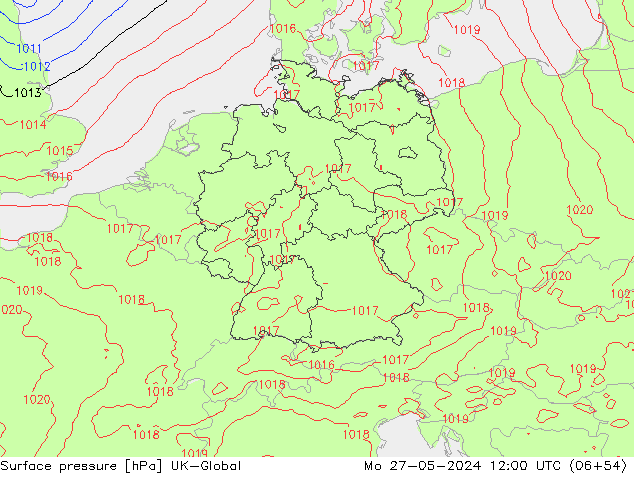 Bodendruck UK-Global Mo 27.05.2024 12 UTC