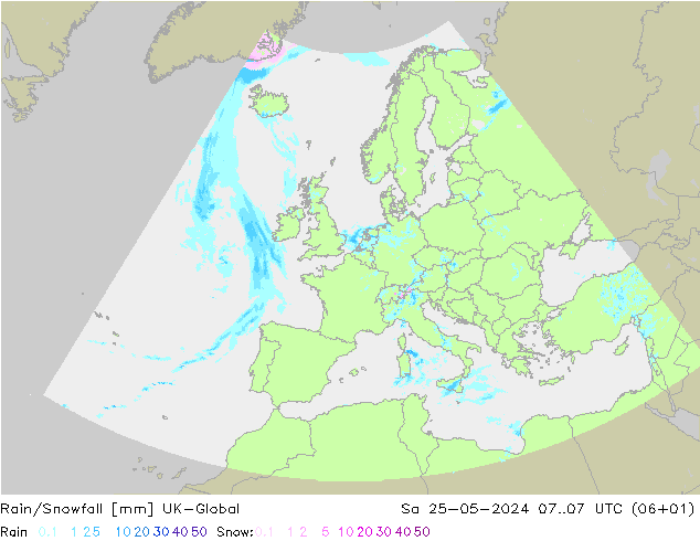 Lluvia/nieve UK-Global sáb 25.05.2024 07 UTC