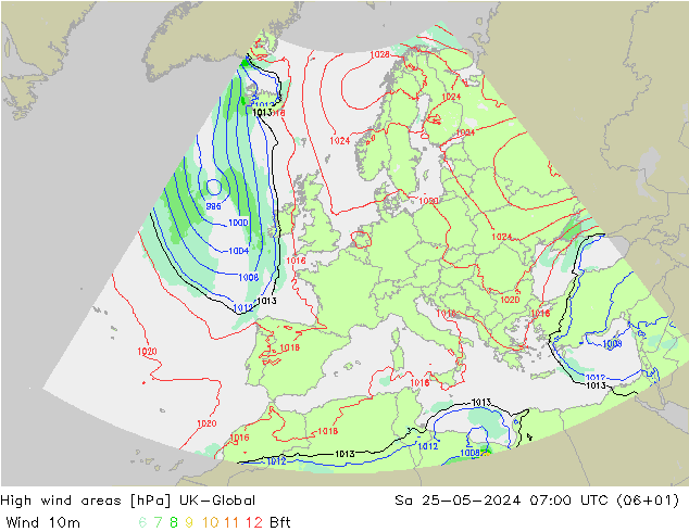 High wind areas UK-Global sáb 25.05.2024 07 UTC