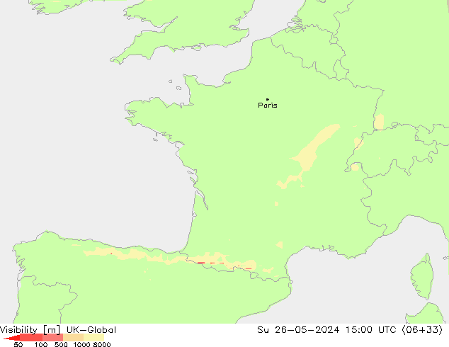 Dohlednost UK-Global Ne 26.05.2024 15 UTC