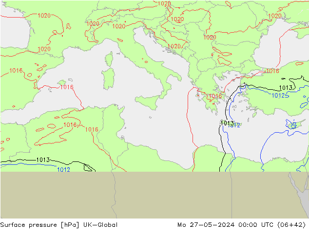 Luchtdruk (Grond) UK-Global ma 27.05.2024 00 UTC