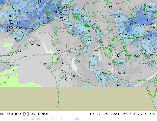 850 hPa Nispi Nem UK-Global Pzt 27.05.2024 18 UTC