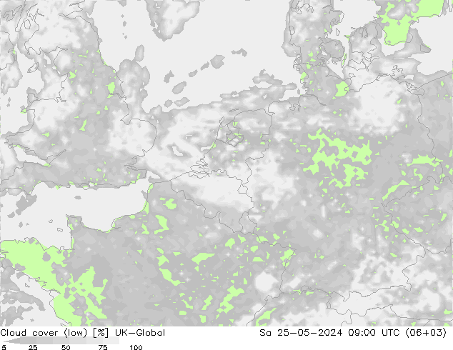 云 (低) UK-Global 星期六 25.05.2024 09 UTC