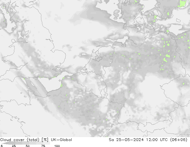 Wolken (gesamt) UK-Global Sa 25.05.2024 12 UTC