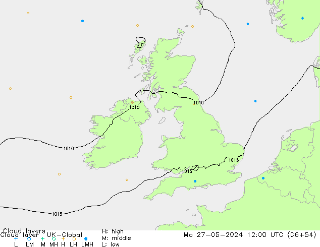 Wolkenlagen UK-Global ma 27.05.2024 12 UTC