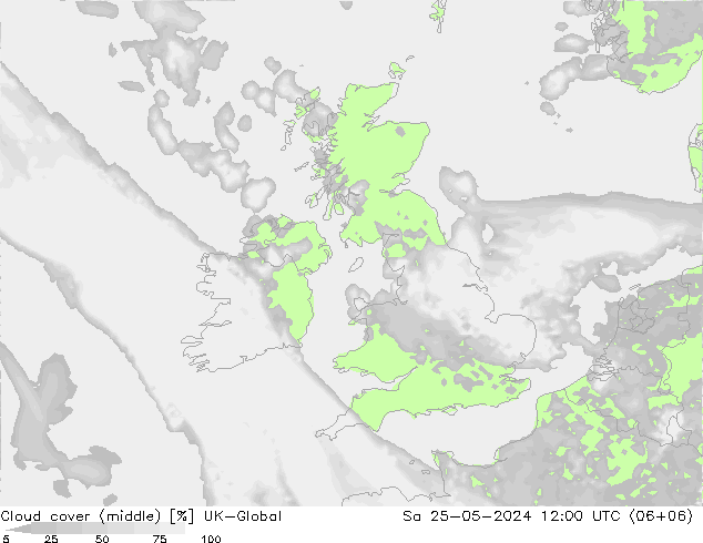 Cloud cover (middle) UK-Global Sa 25.05.2024 12 UTC