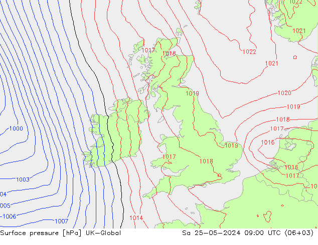 ciśnienie UK-Global so. 25.05.2024 09 UTC