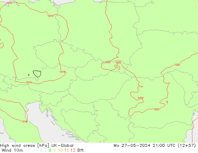 High wind areas UK-Global Mo 27.05.2024 21 UTC