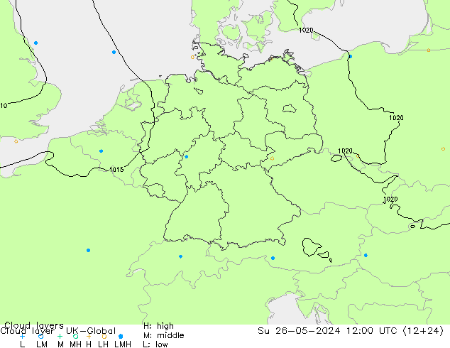 Cloud layer UK-Global Ne 26.05.2024 12 UTC