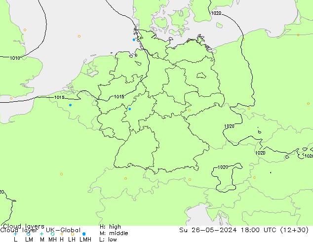 Cloud layer UK-Global Su 26.05.2024 18 UTC