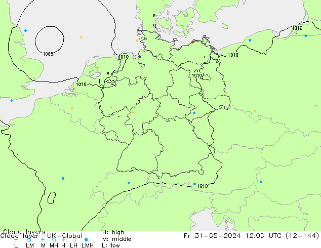 Cloud layer UK-Global Fr 31.05.2024 12 UTC