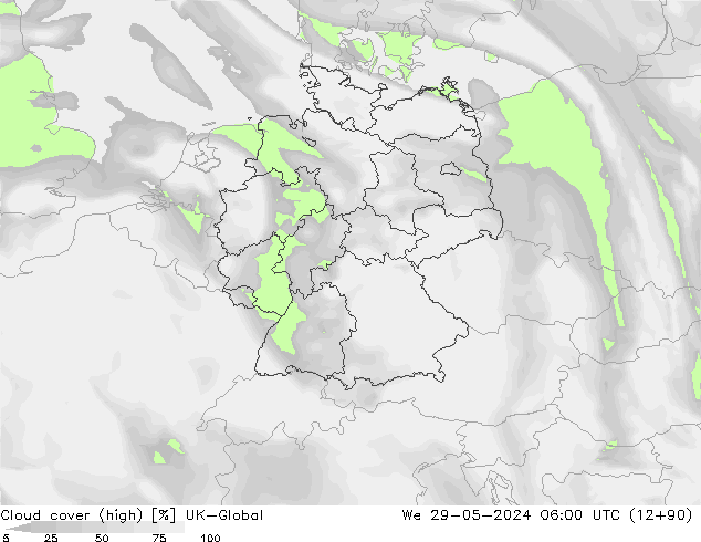 Bulutlar (yüksek) UK-Global Çar 29.05.2024 06 UTC