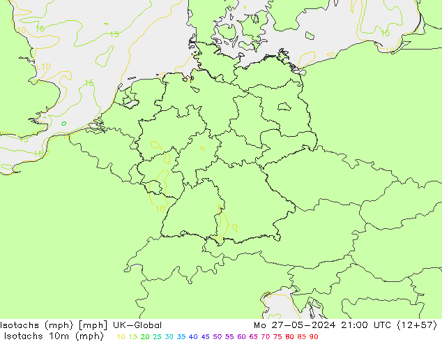 Isotachs (mph) UK-Global Mo 27.05.2024 21 UTC