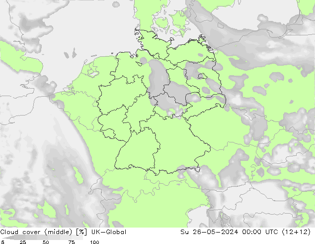 Wolken (mittel) UK-Global So 26.05.2024 00 UTC