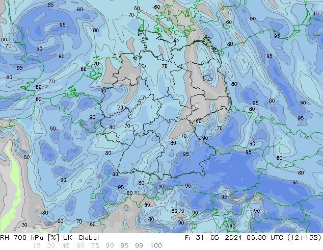 RV 700 hPa UK-Global vr 31.05.2024 06 UTC