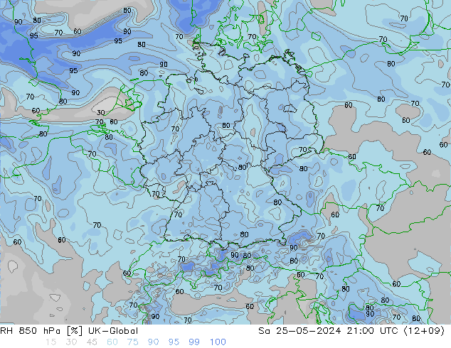 RV 850 hPa UK-Global za 25.05.2024 21 UTC