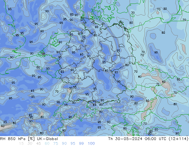 850 hPa Nispi Nem UK-Global Per 30.05.2024 06 UTC