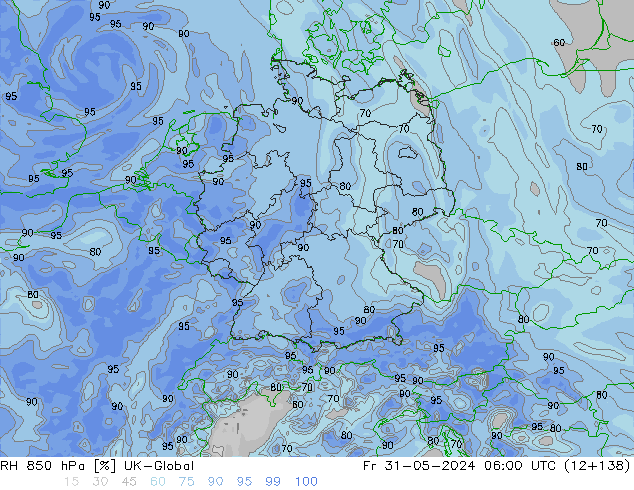 RV 850 hPa UK-Global vr 31.05.2024 06 UTC