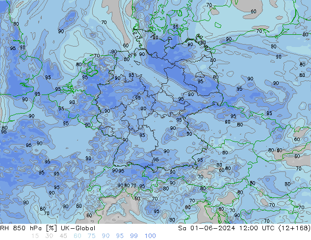 850 hPa Nispi Nem UK-Global Cts 01.06.2024 12 UTC