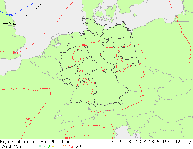 High wind areas UK-Global  27.05.2024 18 UTC