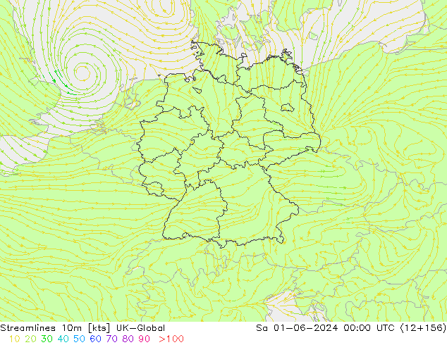 Streamlines 10m UK-Global Sa 01.06.2024 00 UTC