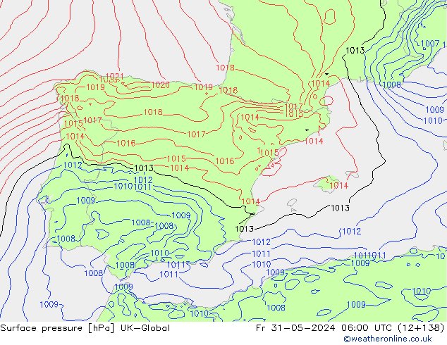 Yer basıncı UK-Global Cu 31.05.2024 06 UTC