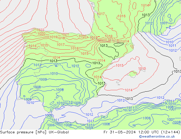 Yer basıncı UK-Global Cu 31.05.2024 12 UTC